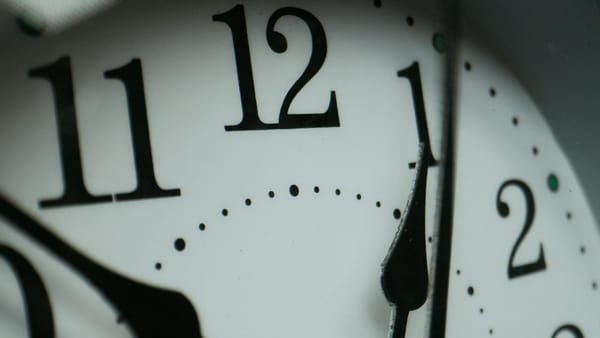macro shot of a clock